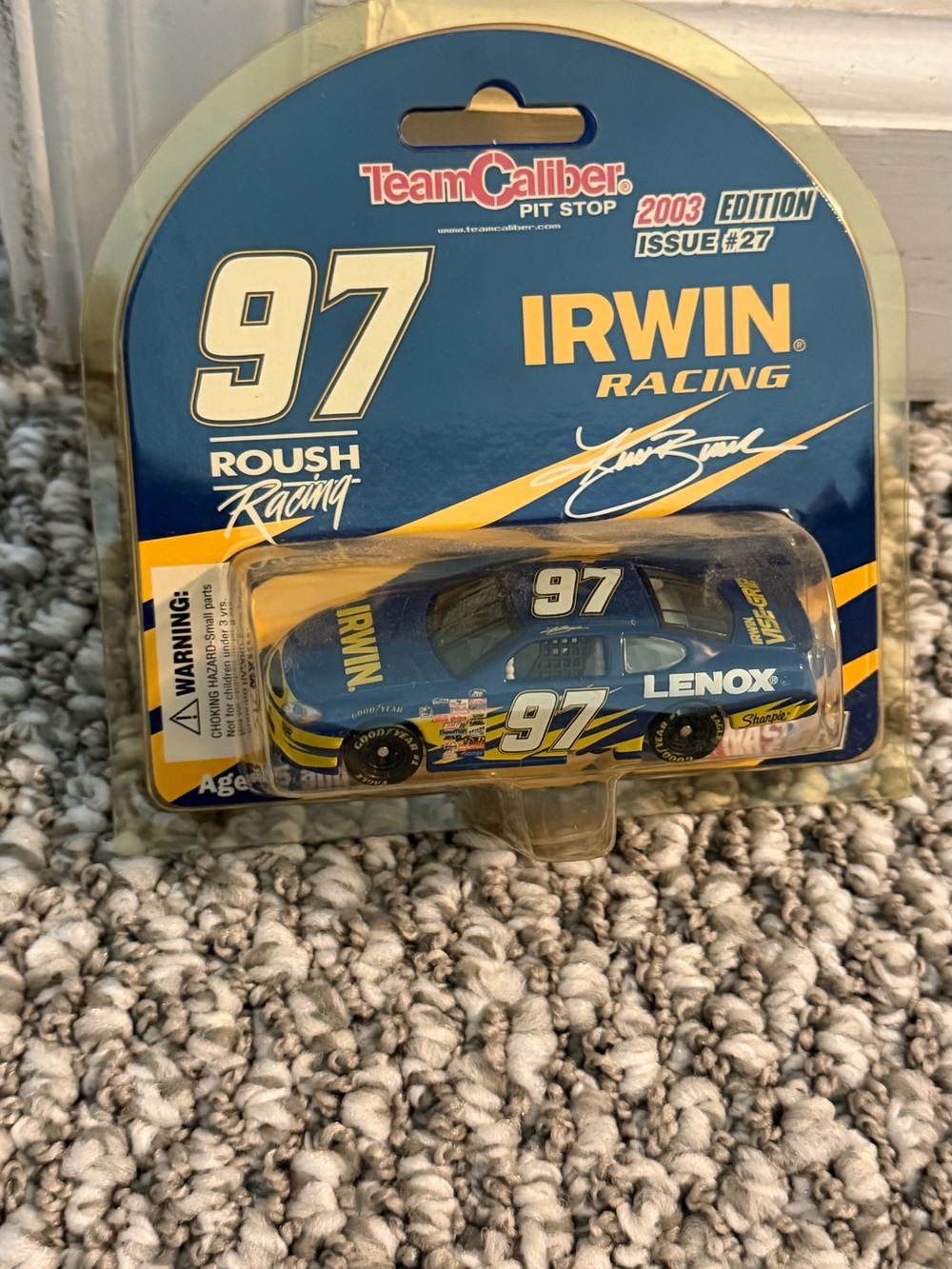Team Caliber Irwin Racing #97 Die-Cast Toy Car - Blue New in package